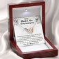 To My Beautiful Mom On My Wedding Day - Interlocking Hearts Necklace - Celeste Jewel