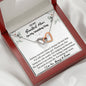 To My Beautiful Mom On My Wedding Day - Interlocking Hearts Necklace - Celeste Jewel