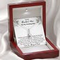 To My Beautiful Mom On My Wedding Day - Sparkling Radiance Necklace - Celeste Jewel