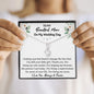 To My Beautiful Mom On My Wedding Day - Sparkling Radiance Necklace - Celeste Jewel