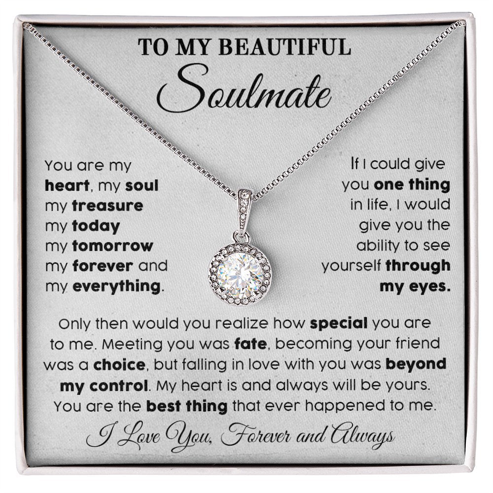 To My Beautiful Soulmate - My Everything - Eternal Hope Necklace - Celeste Jewel