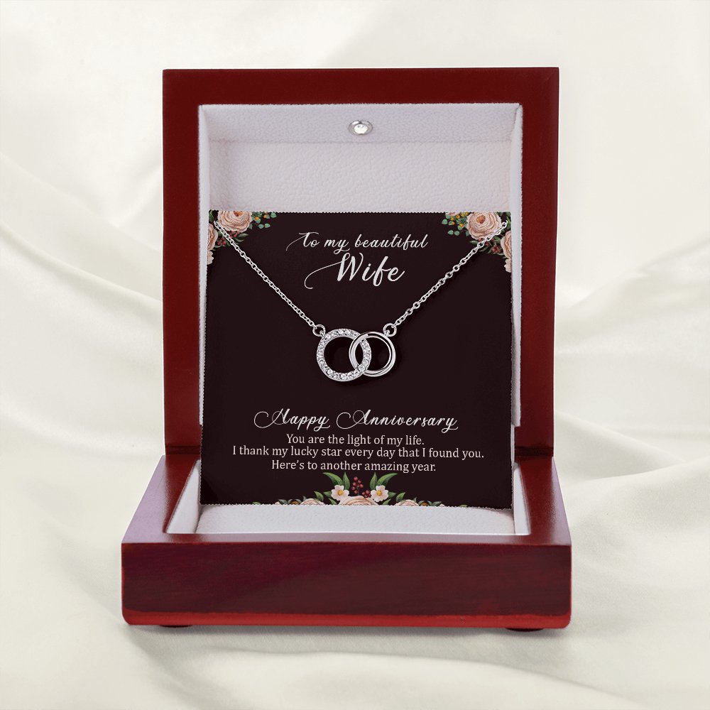 To My Beautiful Wife - Happy Anniversary Gift - Perfect Pair Necklace - Celeste Jewel