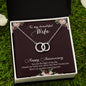To My Beautiful Wife - Happy Anniversary Gift - Perfect Pair Necklace - Celeste Jewel