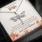 To My Beautiful Wife - Last Breath - Dragonfly Necklace - Celeste Jewel