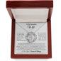 To My Beautiful Wife - Through My Eyes- Eternal Hope Necklace - Celeste Jewel