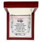 To My Beautiful Wife - Two Hearts - Forever Linked Necklace - Celeste Jewel