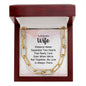 To My Beautiful Wife - Two Hearts - Forever Linked Necklace - Celeste Jewel