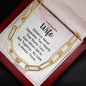 To My Beautiful Wife - Two Hearts - Forever Linked Necklace - Celeste Jewel