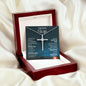 To My Beautiful Wife - When We First Met - Cubic Zirconia Cross Necklace - Celeste Jewel