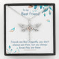 To My Best Friend - Always There - Dragonfly Necklace - Celeste Jewel