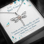 To My Best Friend - Always There - Dragonfly Necklace - Celeste Jewel