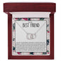 To My Best Friend - Because Of You - Perfect Pair Necklace - Celeste Jewel