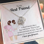 To My Best Friend - Four Leaf Clover - Love Knot Necklace - Celeste Jewel