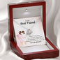 To My Best Friend - Four Leaf Clover - Love Knot Necklace - Celeste Jewel