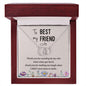 To My Best Friend - Thank You - Perfect Pair Necklace - Celeste Jewel