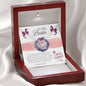 To My Bestie - Merry Christmas - CARD - Love Knot Necklace - Celeste Jewel