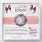 To My Bestie - Merry Christmas - CARD - Love Knot Necklace - Celeste Jewel