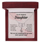 To My Bonus Daughter - My World Is A Brighter Place - Perfect Pair Necklace - Celeste Jewel