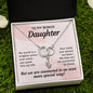 To My Bonus Daughter - My World Is A Brighter Place - Perfect Pair Necklace - Celeste Jewel