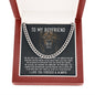 To My Boyfriend - The Day I Met You - Cuban Link Chain Necklace - Celeste Jewel