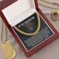 To My Boyfriend - The Day I Met You - Cuban Link Chain Necklace Jewelry