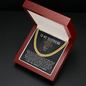 To My Boyfriend - The Day I Met You - Cuban Link Chain Necklace Jewelry