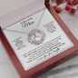 To My Caring Mom - Your Little Girl - Eternal Hope Necklace Jewelry