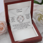 To My Caring Mom - Your Little Girl - Eternal Hope Necklace Jewelry