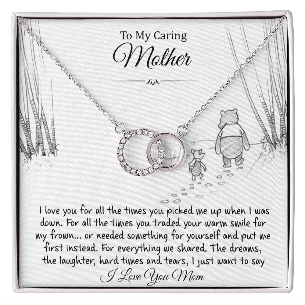 To My Caring Mother - For All The Times - Perfect Pair Necklace - Celeste Jewel