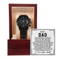 To My Dad - For All The Times - Black Chronograph Watch - Celeste Jewel
