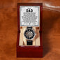 To My Dad - For All The Times - Men's Skeleton Watch - Celeste Jewel