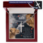 To My Dad- Happy Father's Day Gift - Personalized Cross Necklace - Celeste Jewel