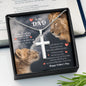 To My Dad- Happy Father's Day Gift - Personalized Cross Necklace - Celeste Jewel