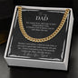 To My Dad - You Mean the World To Me - Cuban Link Chain Necklace - Celeste Jewel