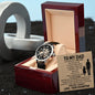 To My Dad - Your Little Girl - Skeleton Watch - Celeste Jewel