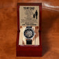 To My Dad - Your Little Girl - Skeleton Watch - Celeste Jewel