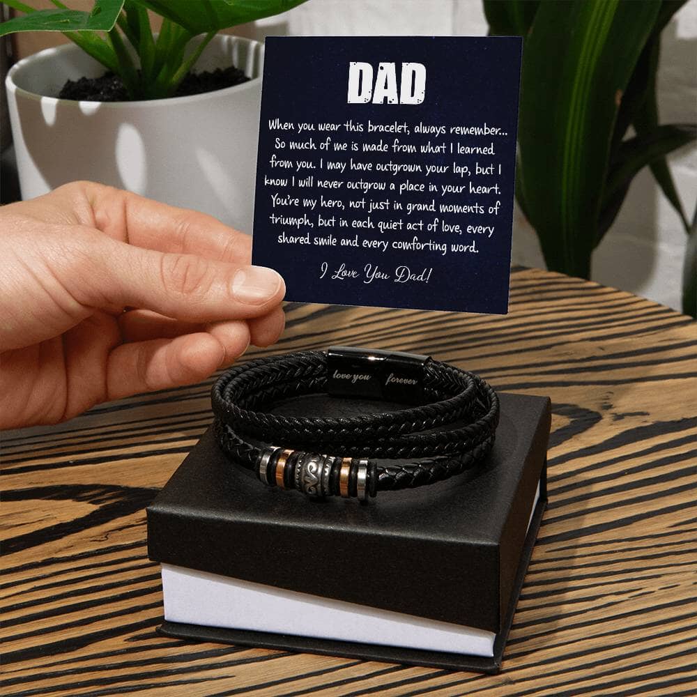 To My Dad - You're My Hero - Love You Forever Bracelet - Celeste Jewel