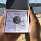 To My Daughter - Always Carry You In My Heart - Interlocking Hearts Necklace - Celeste Jewel