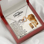 To My Daughter - Always My Baby Girl - Interlocking Hearts Necklace - Celeste Jewel