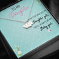 To My Daughter - Always My Baby Girl - Love & Hugs Necklace - Celeste Jewel