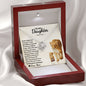 To My Daughter - Always My Baby Girl - Love Knot Necklace - Celeste Jewel