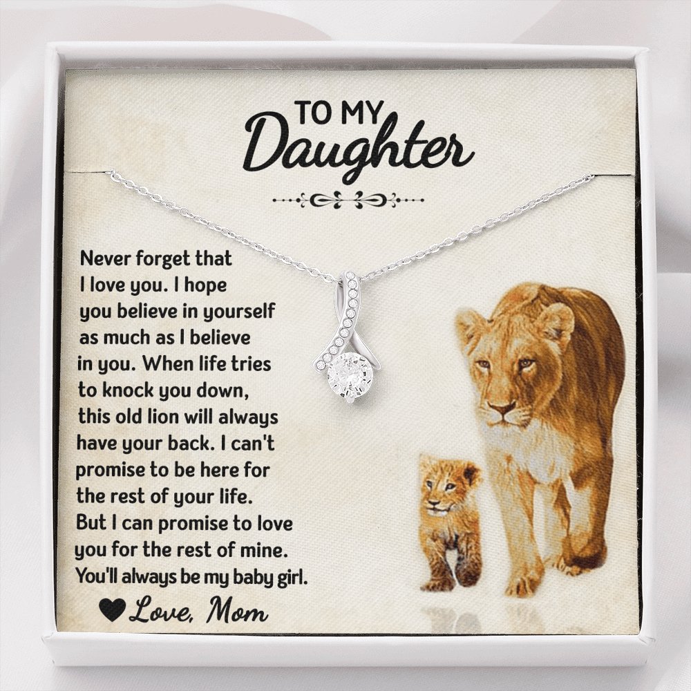 To My Daughter - Always My Baby Girl - Sparkling Radiance Necklace - Celeste Jewel