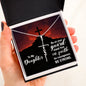 To My Daughter - Be Strong - Faith Cross Necklace - Celeste Jewel