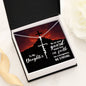 To My Daughter - Be Strong - Faith Cross Necklace - Celeste Jewel