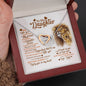 To My Daughter - Carry You In My Heart - Interlocking Hearts Necklace - Celeste Jewel