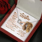 To My Daughter - Carry You In My Heart - Interlocking Hearts Necklace - Celeste Jewel