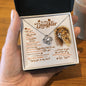 To My Daughter - Carry You In My Heart - Love Knot Necklace - Celeste Jewel