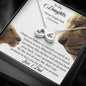 To My Daughter (From Dad) - Never Forget That I Love You - Infinity Necklace - Celeste Jewel