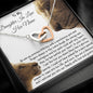 To My Daughter-In-Law - You Are A Blessing - Interlocking Hearts Necklace - Celeste Jewel