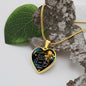 To My Daughter -Most Beautiful Thing - Luxury Graphic Heart Necklace - Celeste Jewel